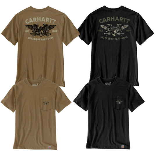 Carhartt Herren T-Shirt Irvine Hardwork Eagle Logo 107777