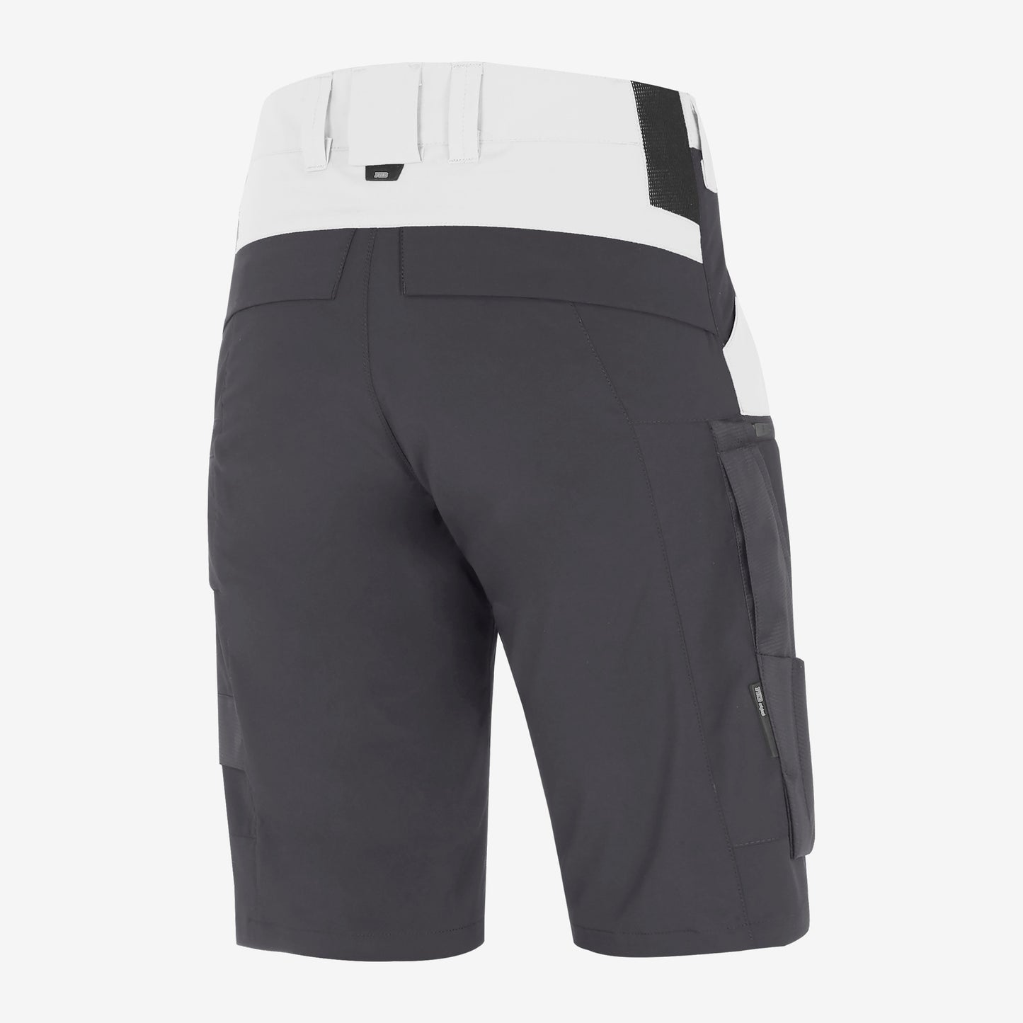 FHB Kim Stretch Bermuda Arbeitshorts Weiß/Anthrazit 125200 + gratis Zimmermannsbleistift