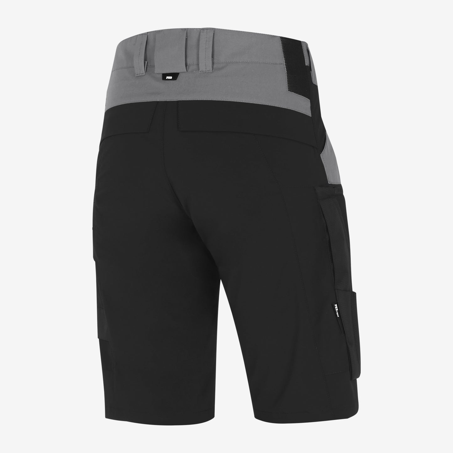 FHB Kim Stretch Bermuda Arbeitshorts Grau/Schwarz 125200 + gratis Zimmermannsbleistift