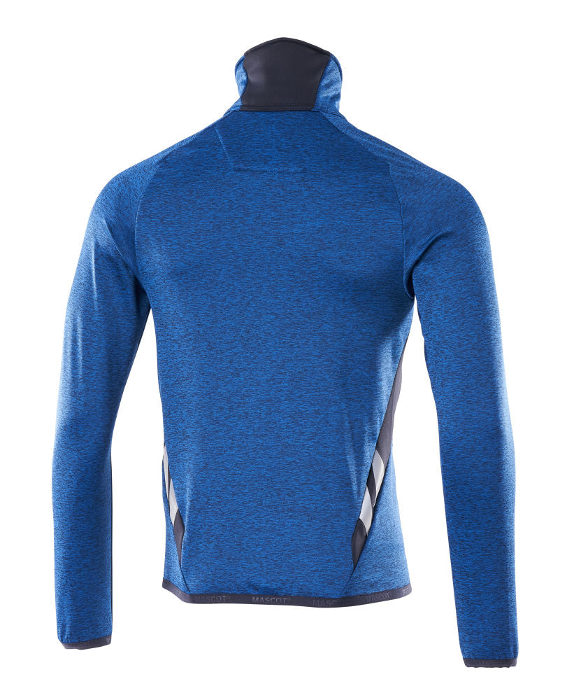 MASCOT® ACCELERATE Fleecepullover mit Reißverschluss Azurblau/Schwarzblau 18103