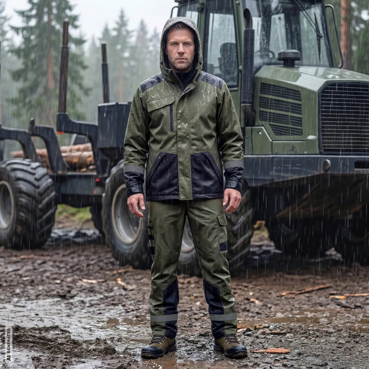 ELKA Working Xtreme Heavy-Duty-Jacke 186002 Olive/Schwarz