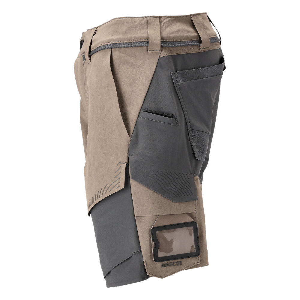 MASCOT® CUSTOMIZED Shorts Ultimate Stretch wasserabweisend Sandbeige/Anthrazit 22149