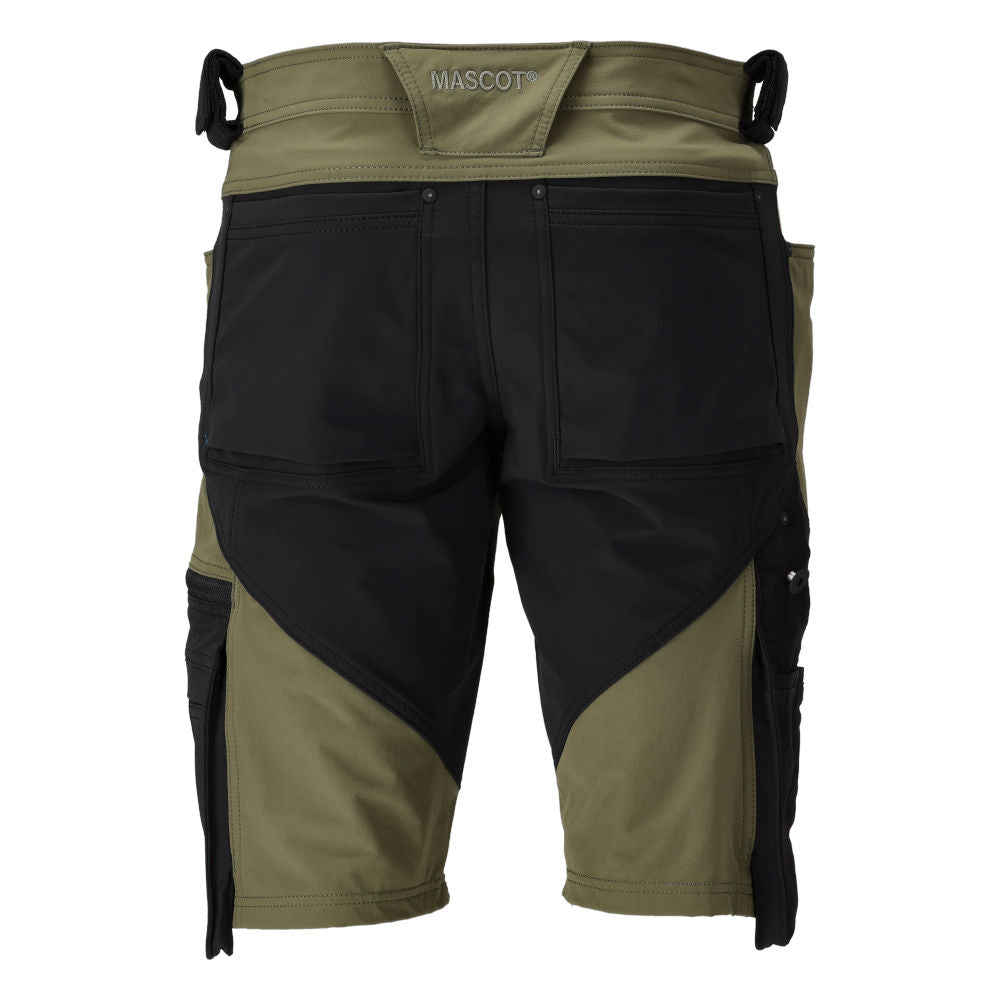 MASCOT® ADVANCED Shorts Ultimate Stretch Moosgrün/Schwarz 23149