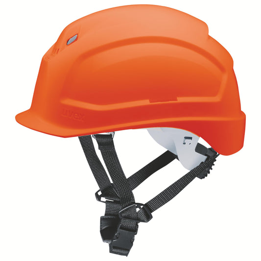 uvex pheos S-KR Schutzhelm orange mit Kinnriemen