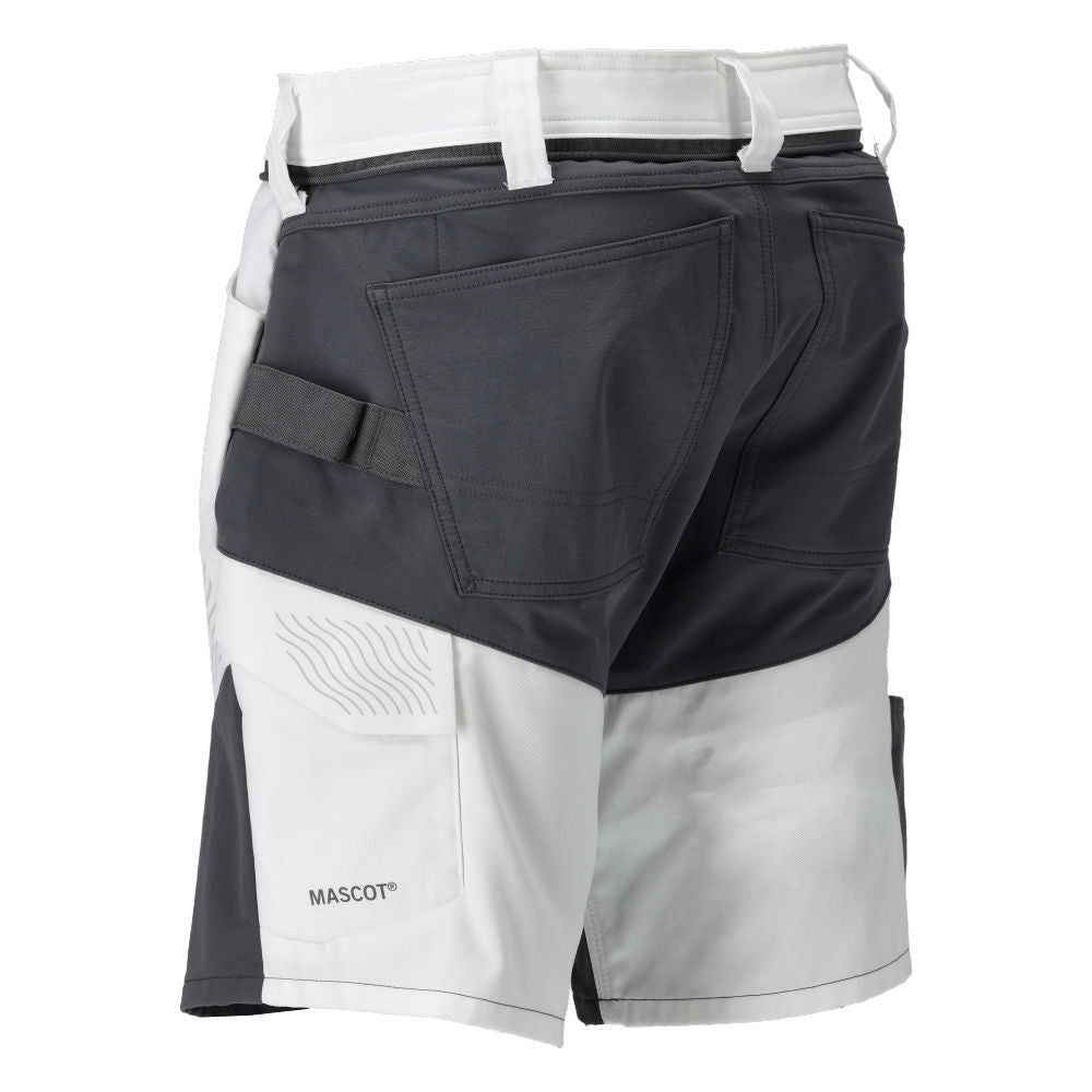 MASCOT® CUSTOMIZED Shorts mit Stretch Zones Weiß/Anthrazit 25149