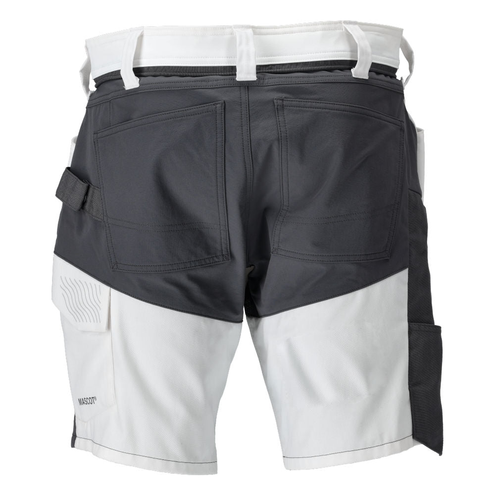 MASCOT® CUSTOMIZED Shorts mit Stretch Zones Weiß/Anthrazit 25149