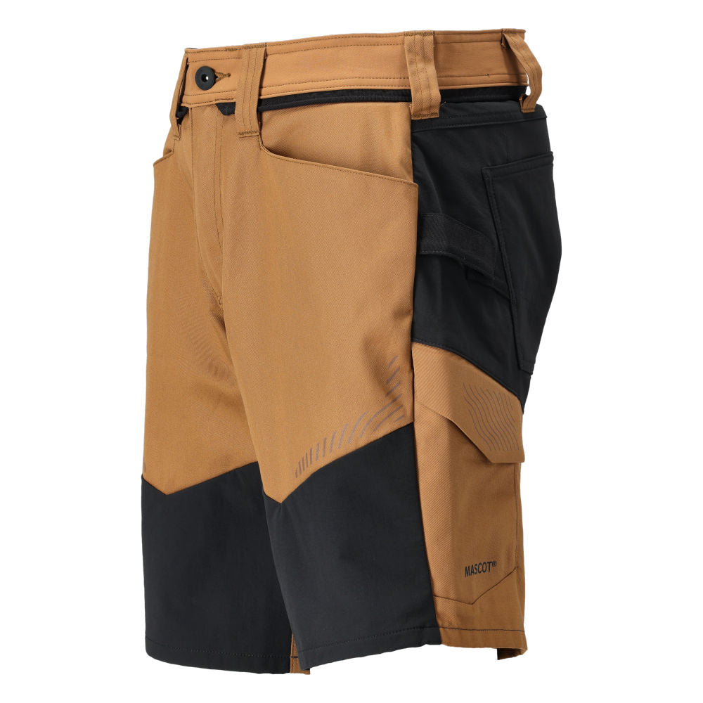 MASCOT® CUSTOMIZED Shorts mit Stretch Zones Nussbraun/Schwarz 25149