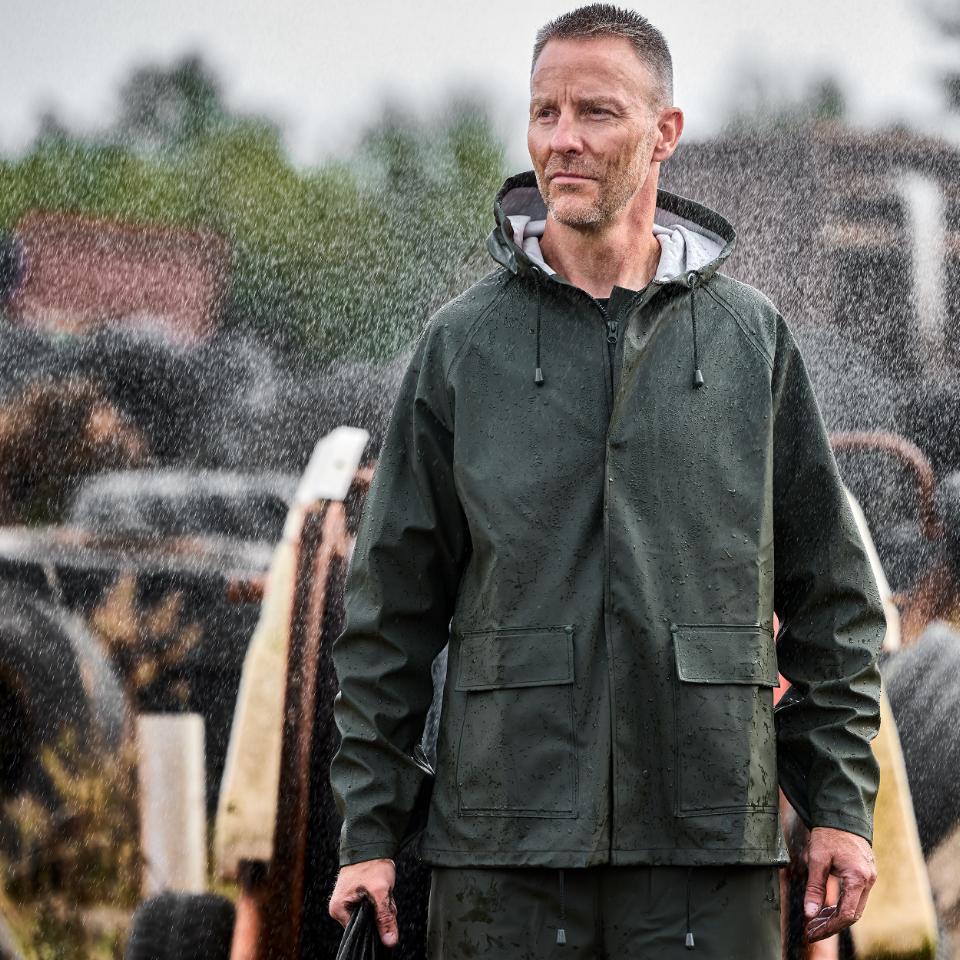 Elka Elements Regenjacke PU/PVC Oliv 306600