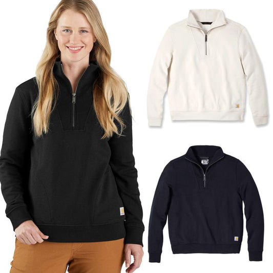 Carhartt Damen Tencel Fiber Series Half-Zip Sweatshirt 106451