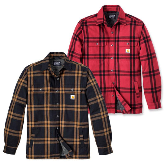 Carhartt Flannel Sherpa Lined Shirt Jacket Hemdjacke 106354