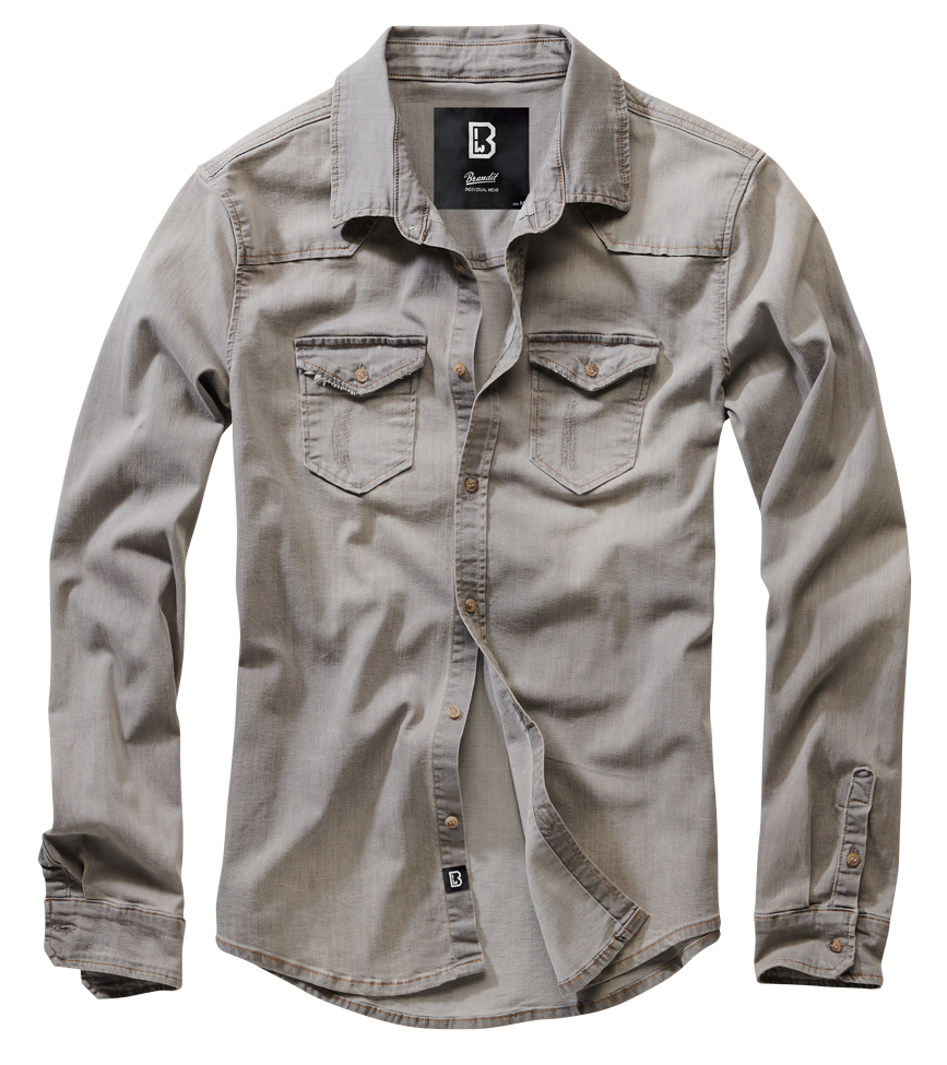 Brandit Riley Denim Shirt Long Sleeve 4020