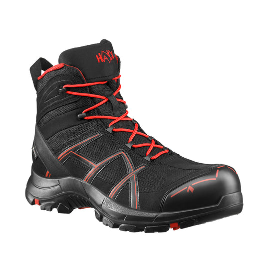Haix Black Eagle Safety 40.1 Mid Black/Red Arbeitsstiefel S3 610018