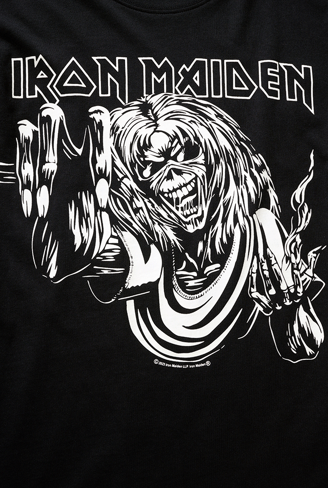iron maiden handschuhe Brandit Iron Maiden T-Shirt Eddy Glow Schwarz 61049 – arbeitskleidung-store