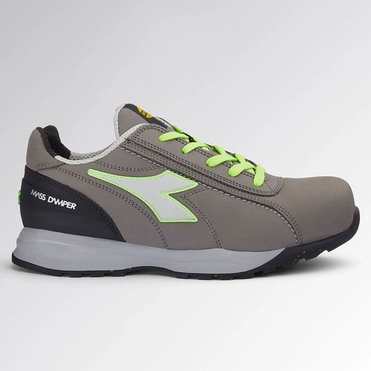 Diadora Sicherheitsschuhe Glove MDS LOW S3S FO HRO SR Grau/Neongrün 701.181135
