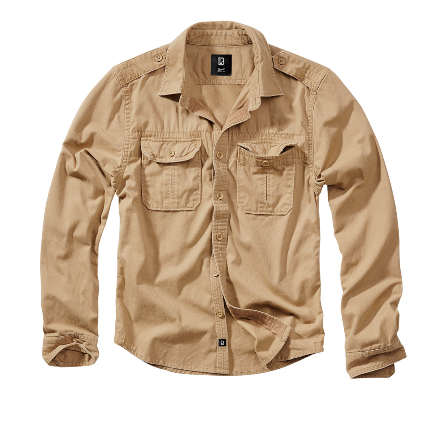 Brandit Vintage Shirt Long Sleeve Camel 9373