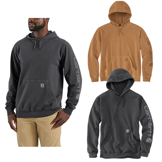 Carhartt Garment Dyed Durham-Sweatshirt mit Logo und Rundhalsausschnitt 106253