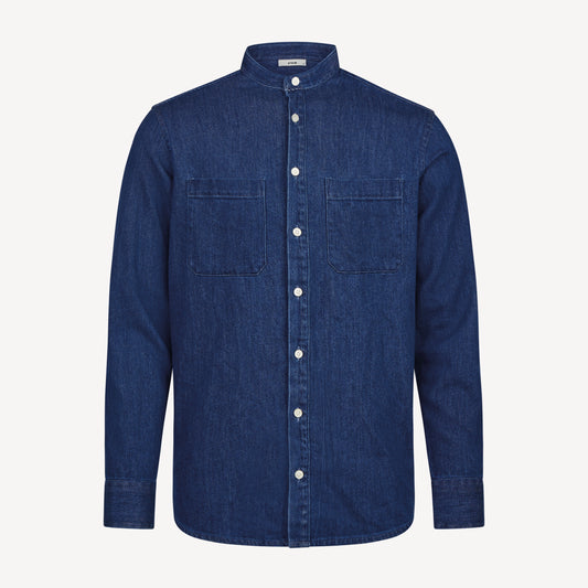 FHB Jeanshemd Alfred Arbeitshemd Denim Blau 90533