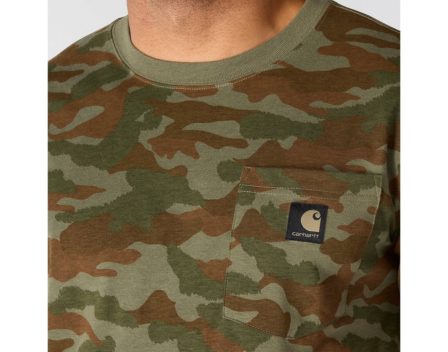 Carhartt Herren Irvine-T-Shirt mit Camouflage-Muster Relaxed Fit 107298
