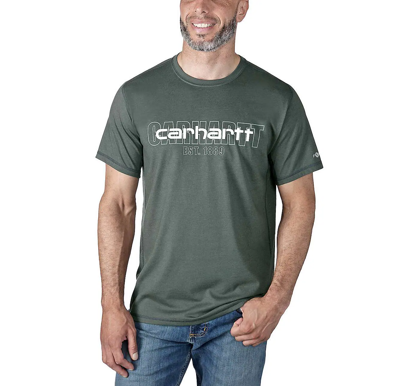 Carhartt Force Short Sleeve T-Shirt mit Carhartt Logo Graphic 106653