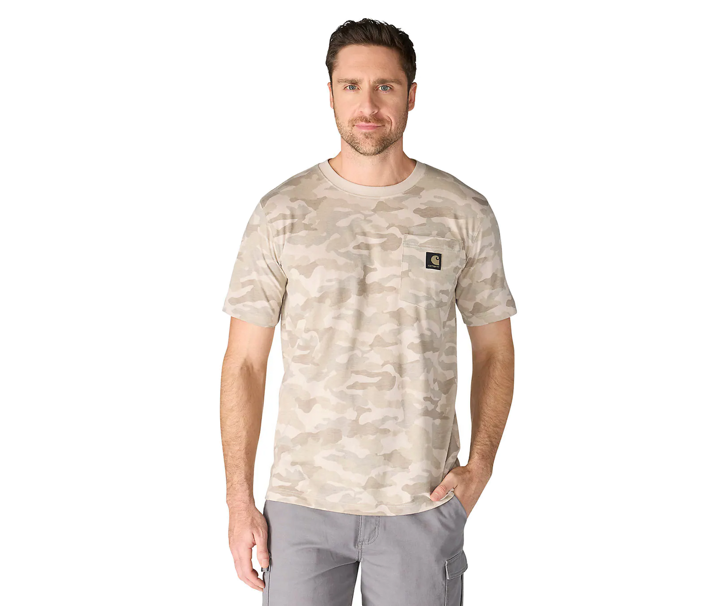 Carhartt Herren Irvine-T-Shirt mit Camouflage-Muster Relaxed Fit 107298