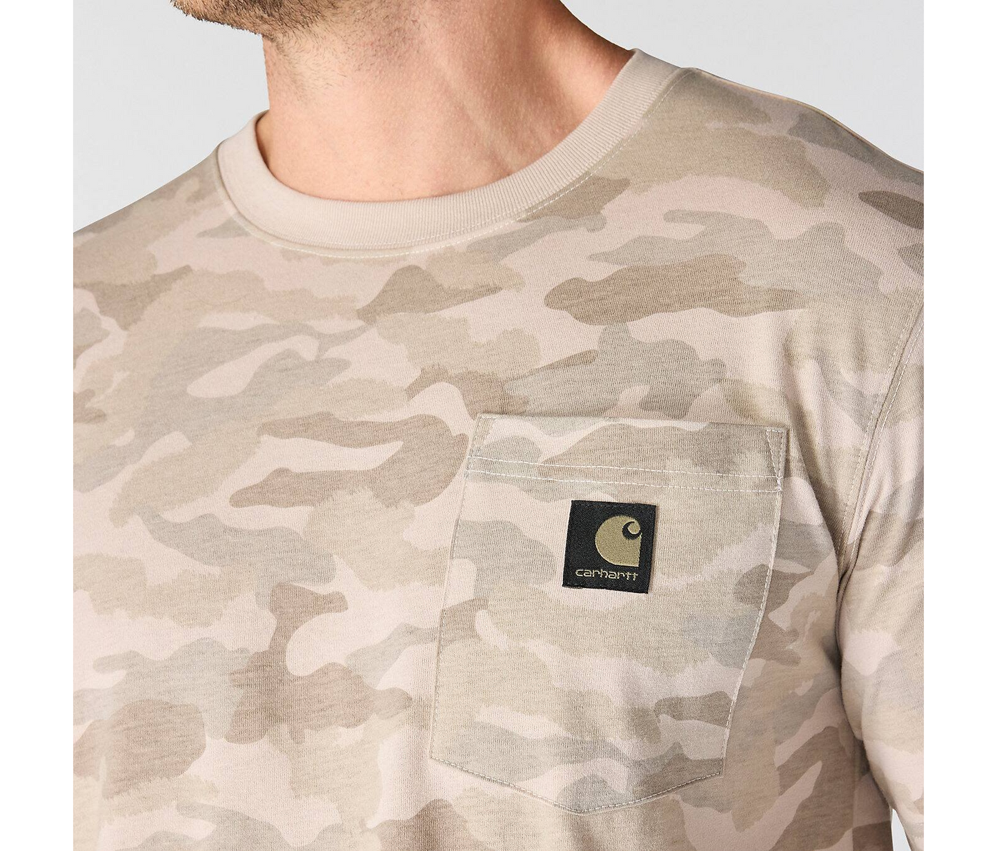 Carhartt Herren Irvine-T-Shirt mit Camouflage-Muster Relaxed Fit 107298