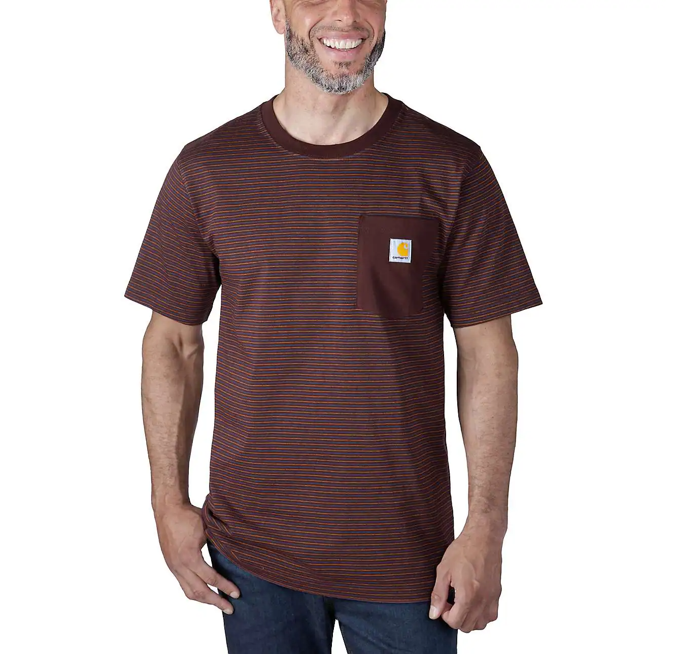 Carhartt Pocket Stripe Short Sleeve T-Shirt mit Brusttasche 106145