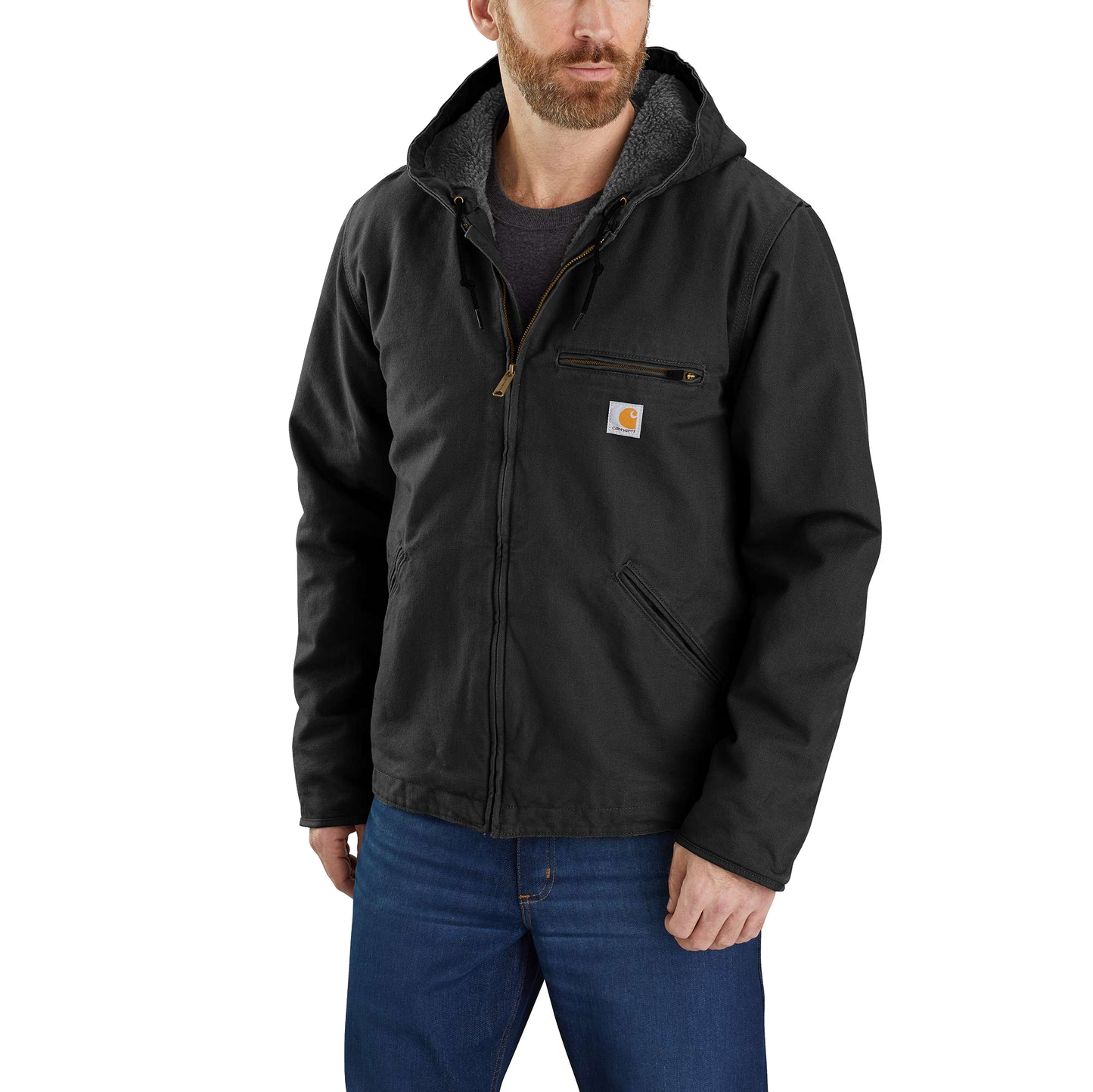 Carhartt Relaxed Fit Washed Duck Sherpa Lined Jacket 104392