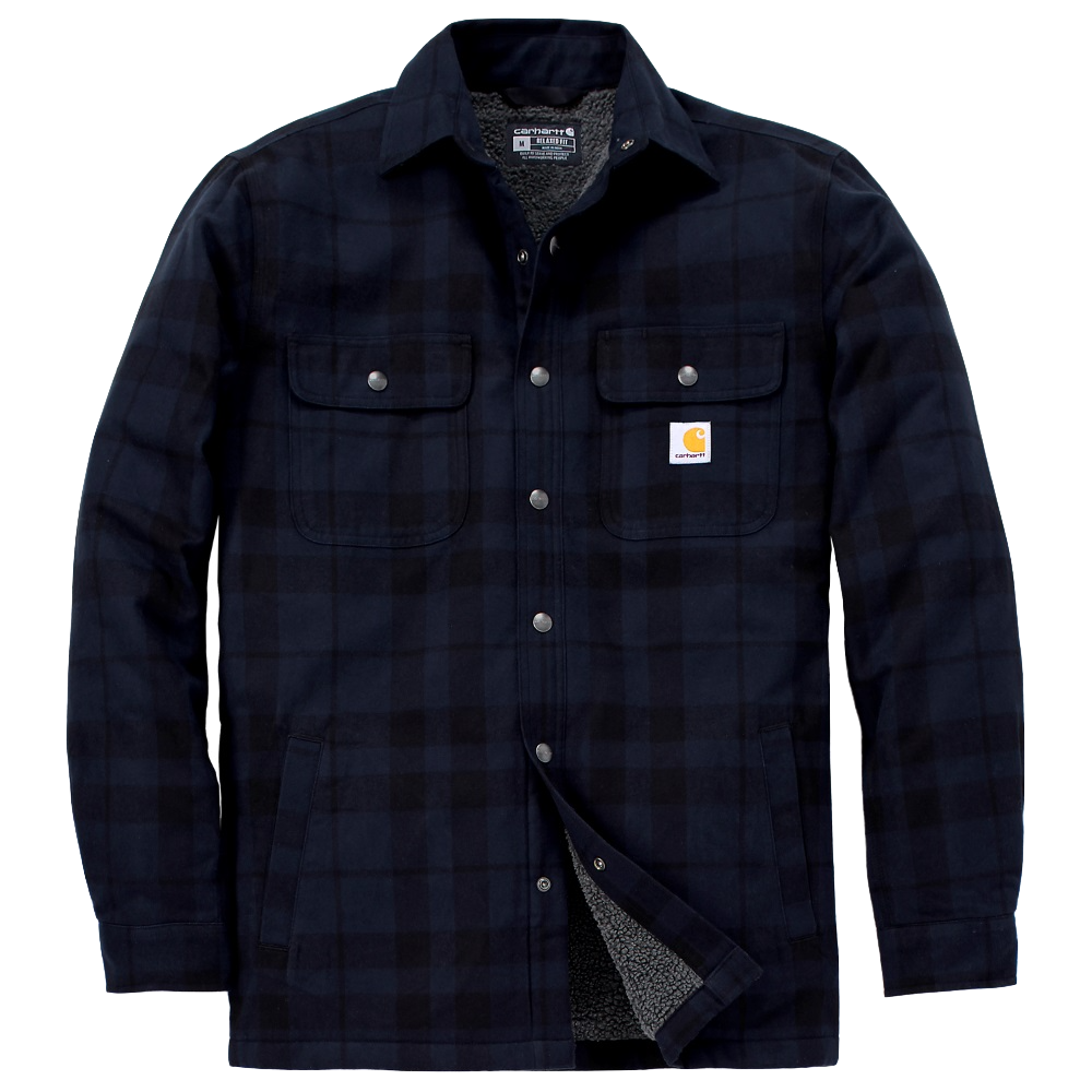 Carhartt Flannel Sherpa Lined Shirt Jacket Hemdjacke 107017
