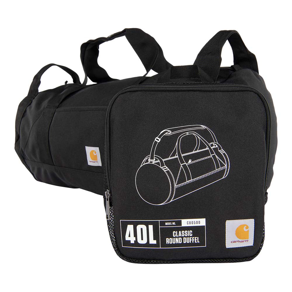 Carhartt 40L Classic Round Duffel Reisetasche Schwarz B0000500