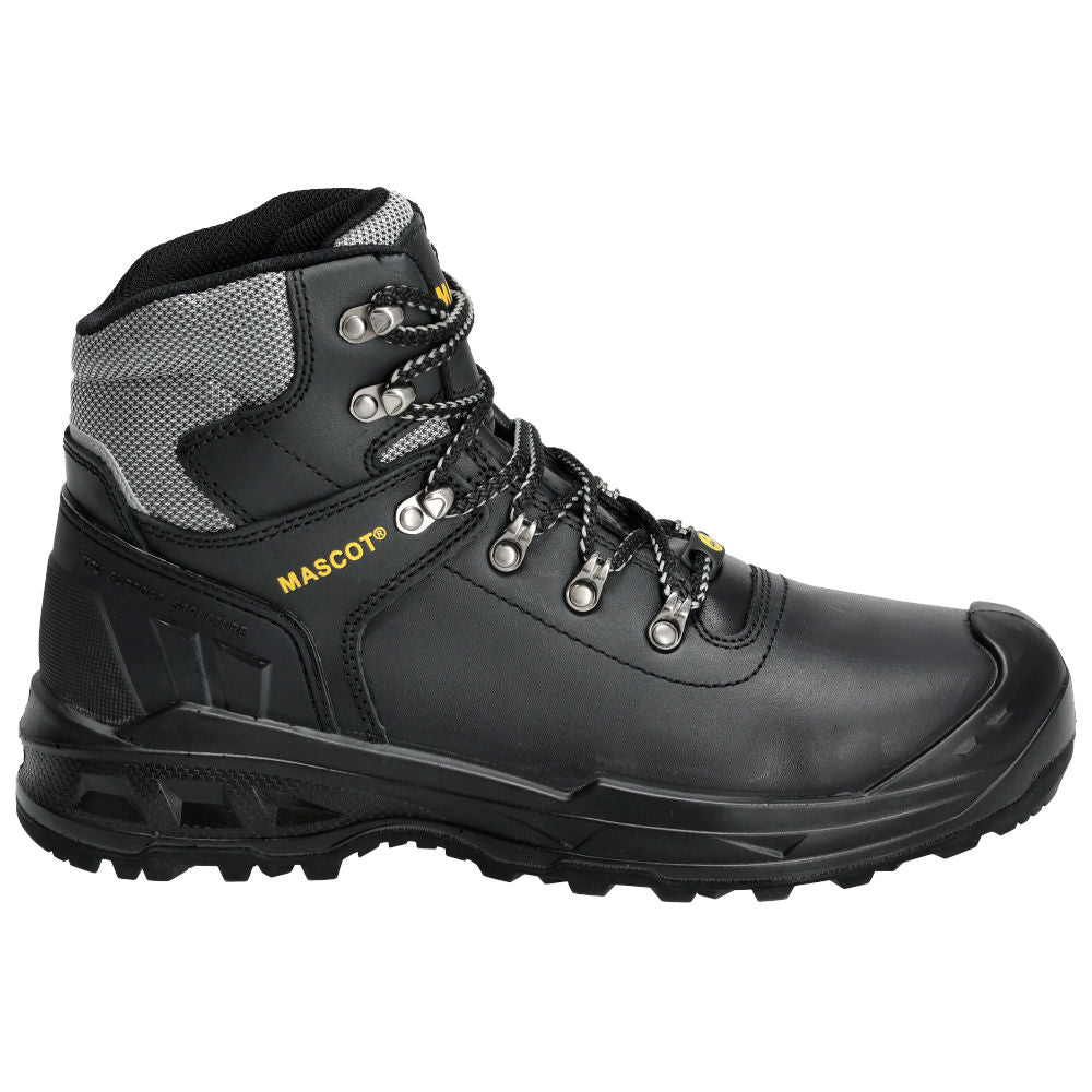 Mascot Sicherheitsstiefel Elbrus S3S Schwarz Leder F0074