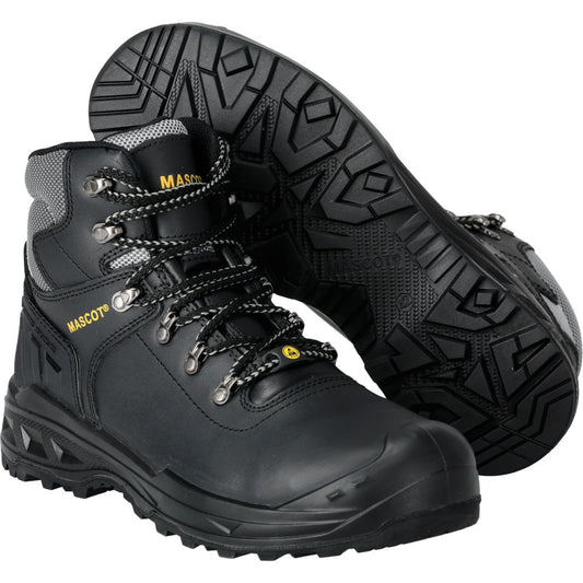 Mascot Sicherheitsstiefel Elbrus S3S Schwarz Leder F0074