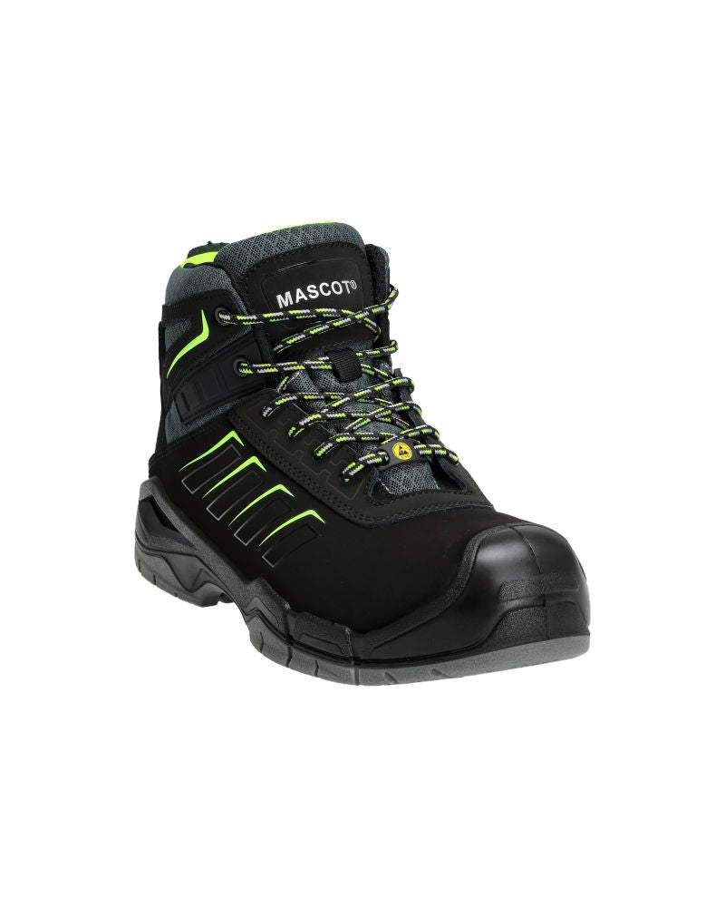 Mascot Sicherheitsstiefel Bimberi Peak S3S Schwarz Leder F0109