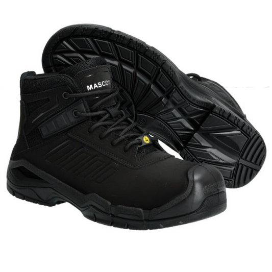 Mascot Sicherheitsstiefel Trivor S3S Schwarz Leder F0114