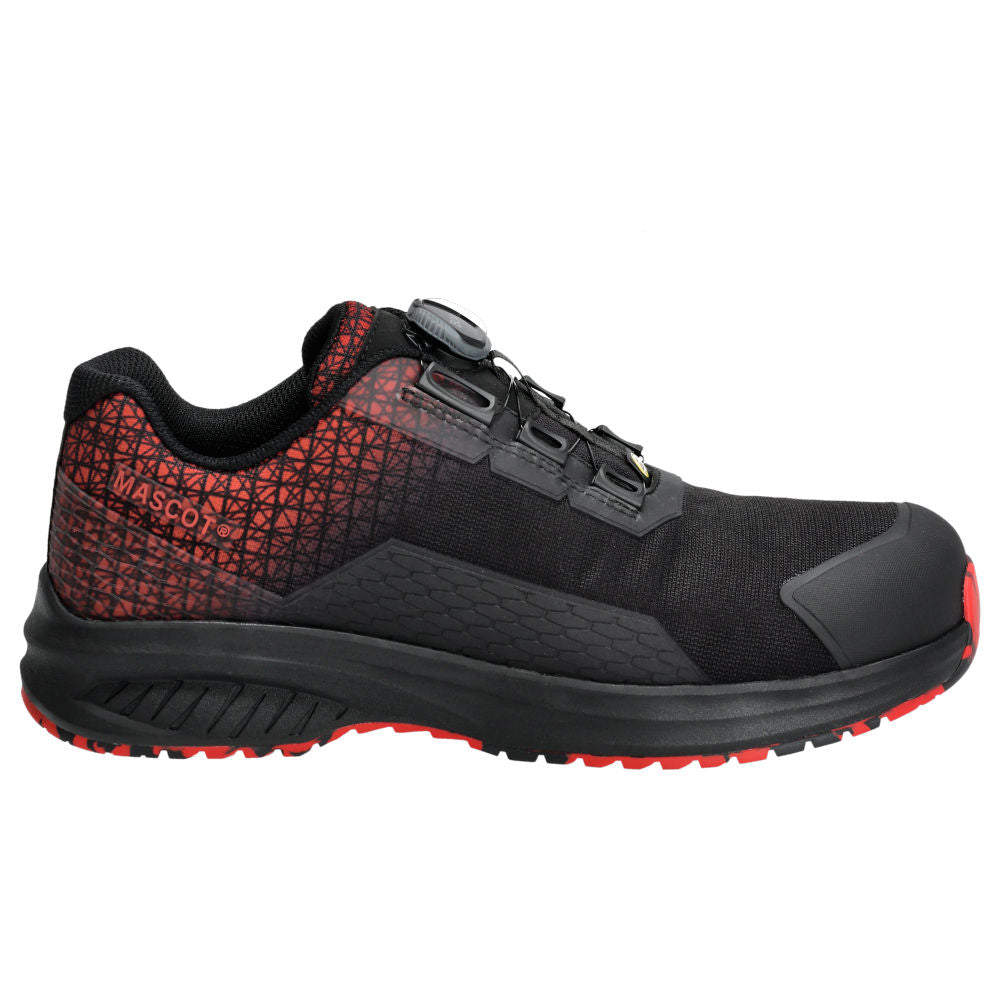 MASCOT® ACCELERATE Sicherheitsschuhe S3S mit BOA Schwarz/Rot F1501