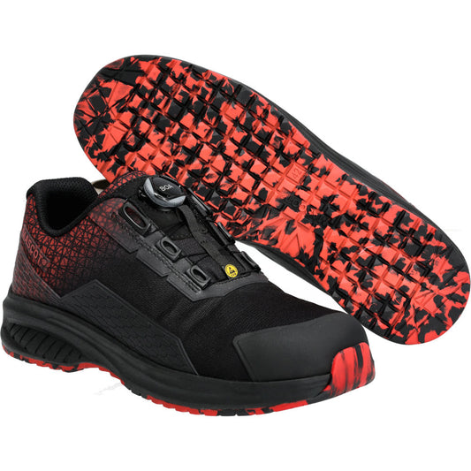 MASCOT® ACCELERATE Sicherheitsschuhe S3S mit BOA Schwarz/Rot F1501