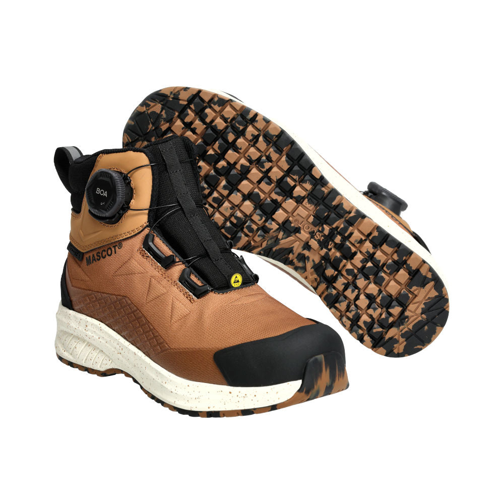 Mascot Sicherheitsstiefel S7S mit Boa Customized Nussbraun F1602