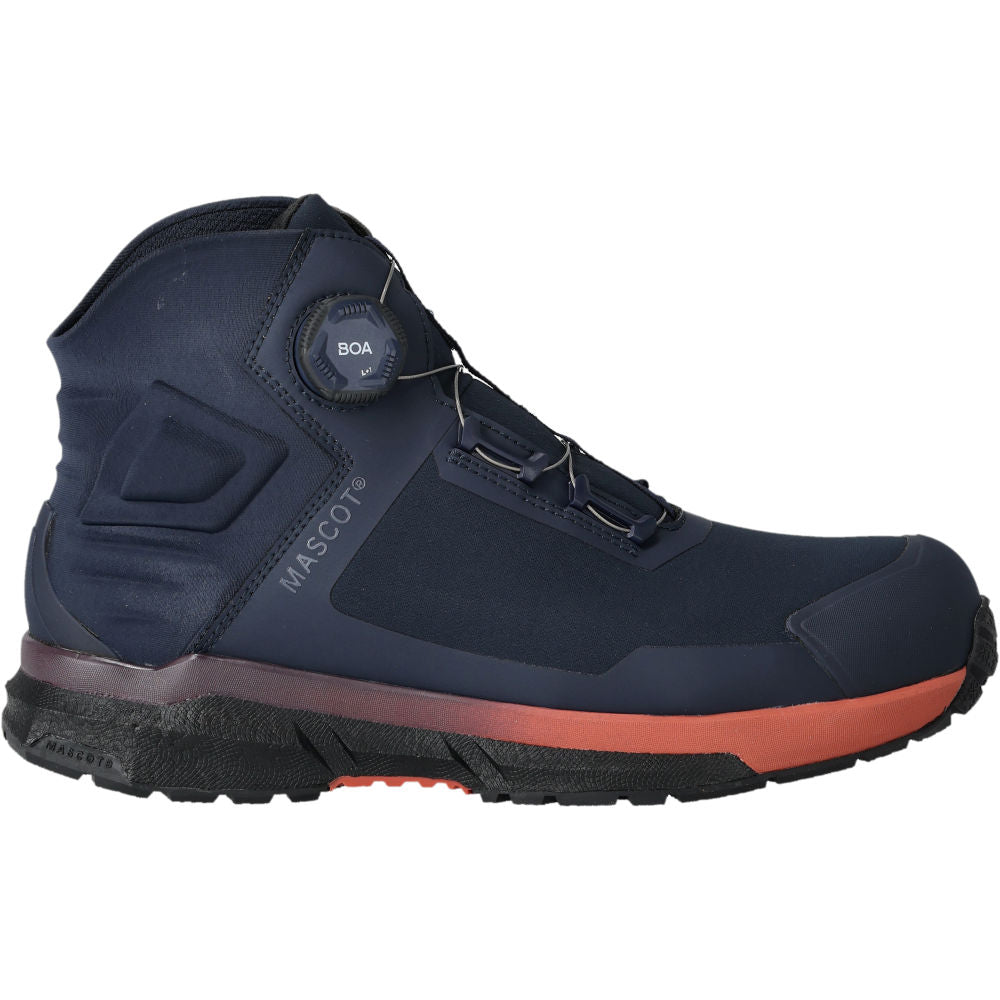 Mascot Sicherheitsstiefel S3S mit Boa Customized Schwarzblau/Bordeaux F1681