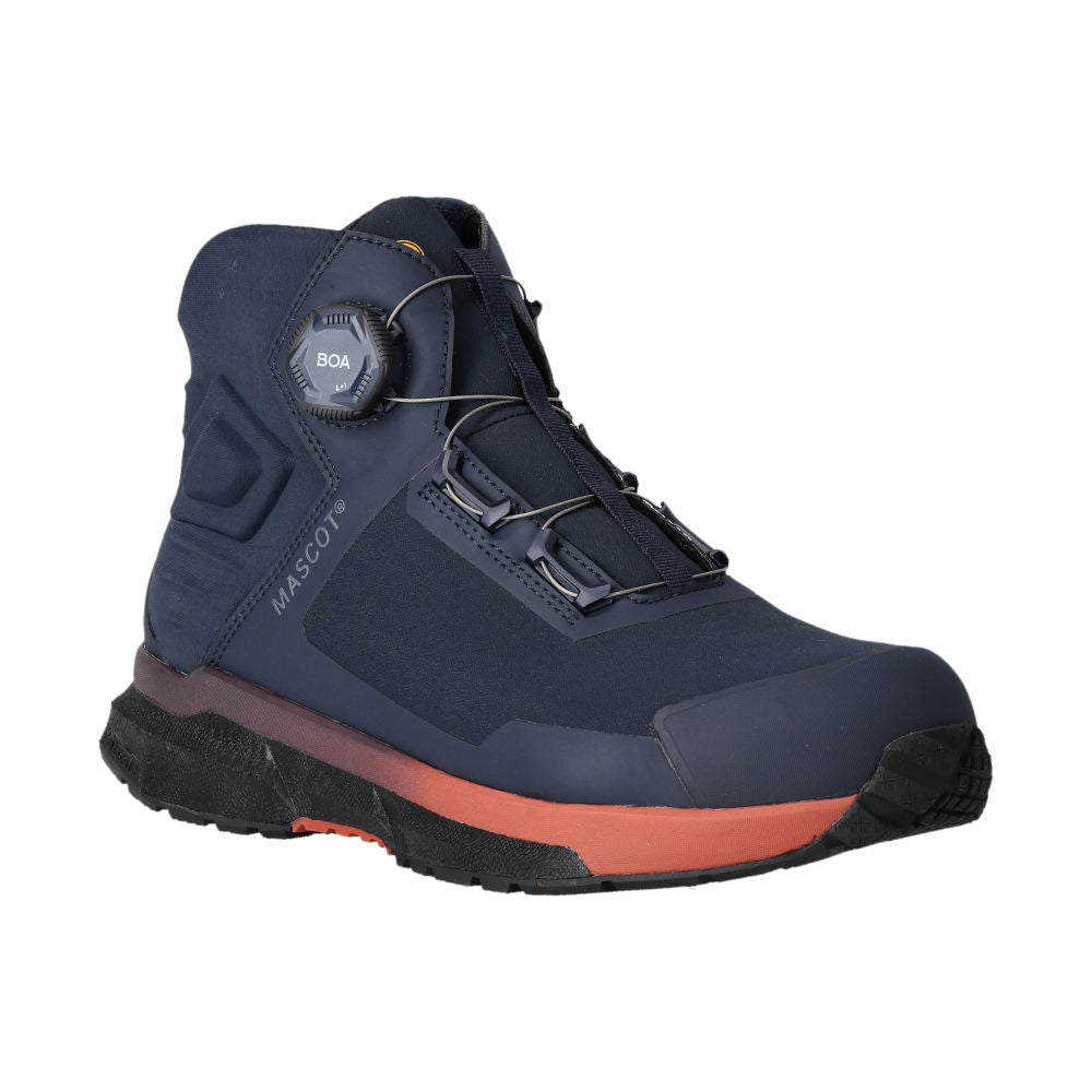 Mascot Sicherheitsstiefel S3S mit Boa Customized Schwarzblau/Bordeaux F1681