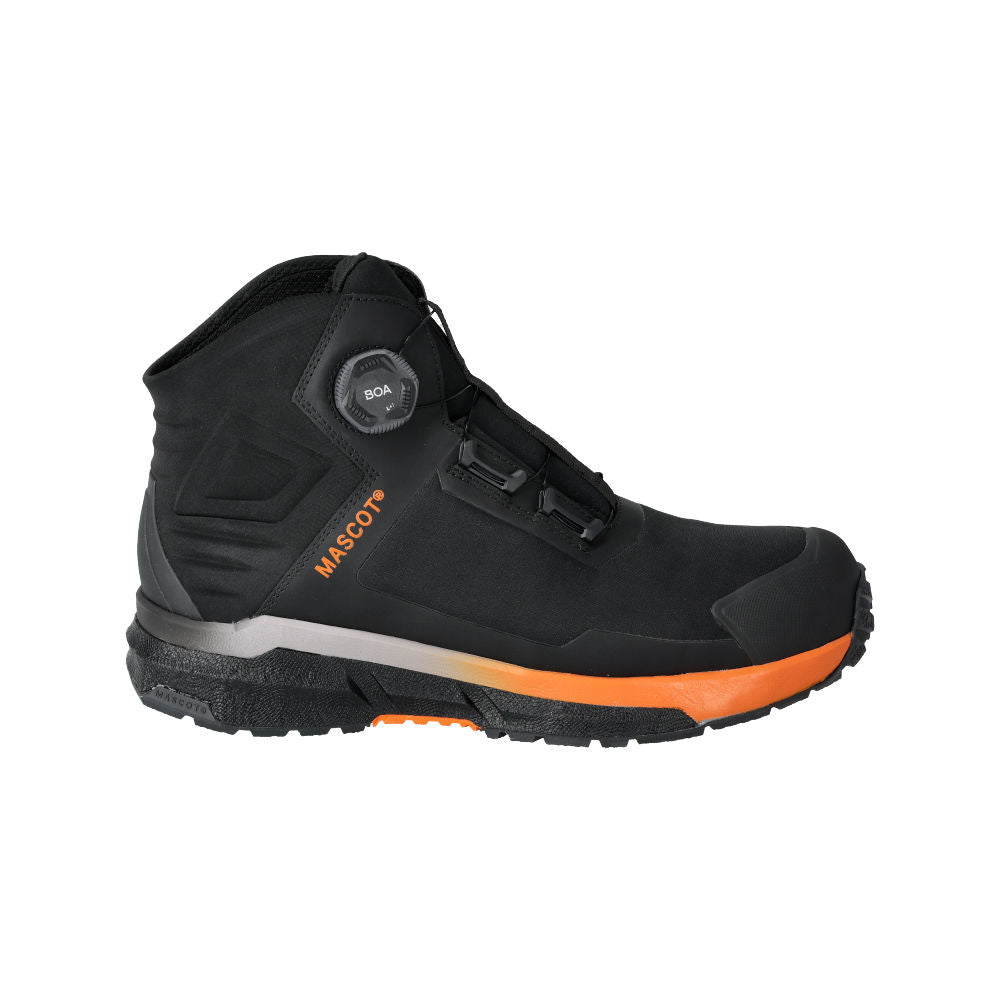 Mascot Sicherheitsstiefel S3S mit Boa Customized Schwarz/Orange F1681