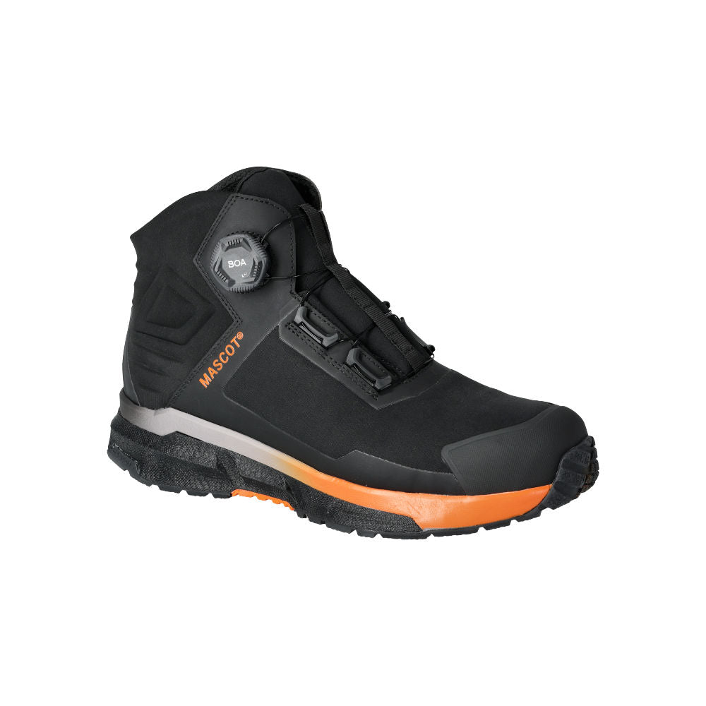 Mascot Sicherheitsstiefel S3S mit Boa Customized Schwarz/Orange F1681