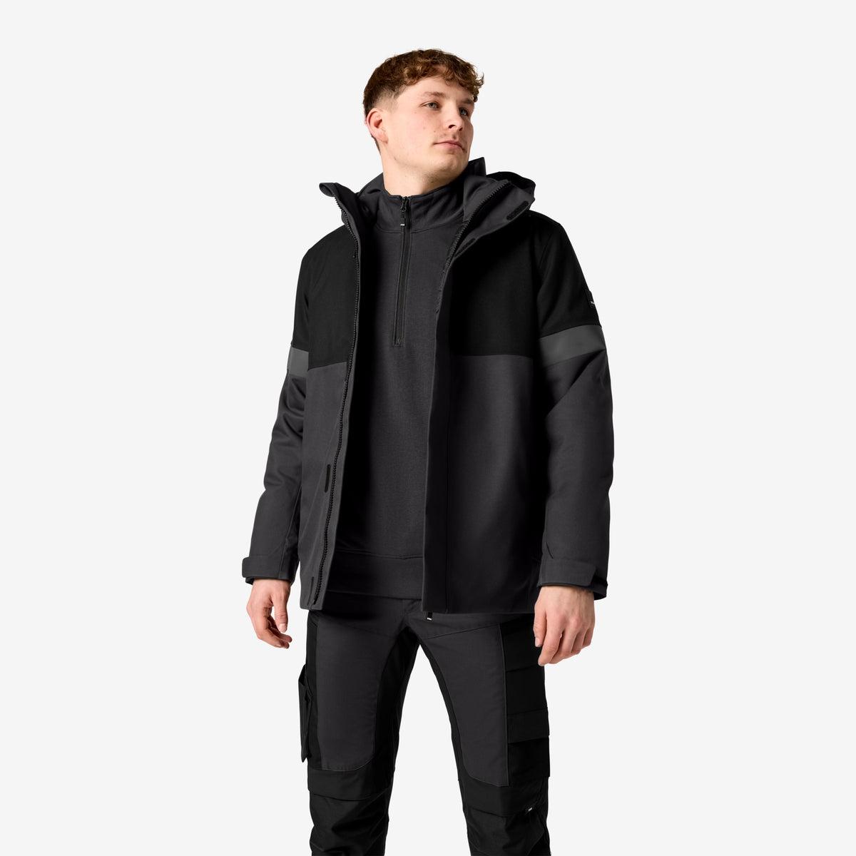 FHB Winterjacke ADRIAN 80236 Anthrazit/Schwarz – Wasserdicht