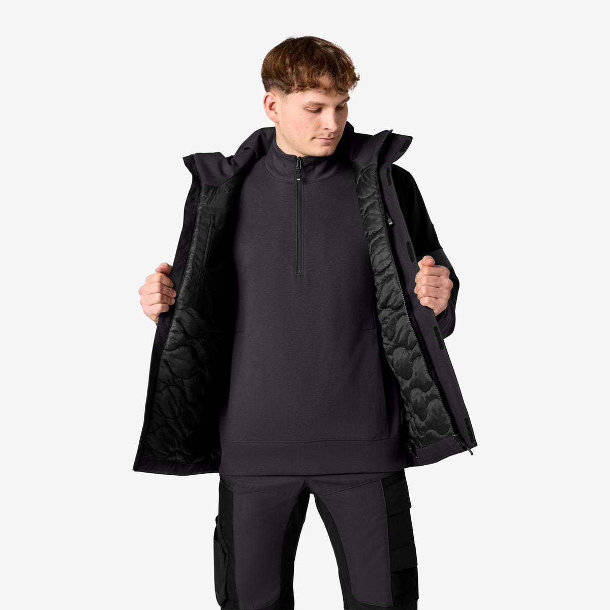 FHB Winterjacke ADRIAN 80236 Anthrazit/Schwarz – Wasserdicht