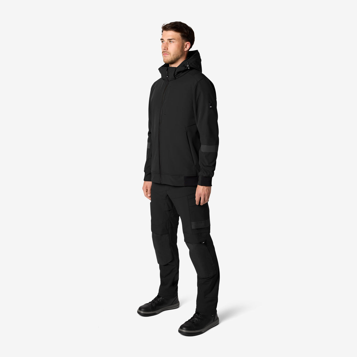 FHB Softshell Jacke Falko Arbeitsjacke Schwarz 79301