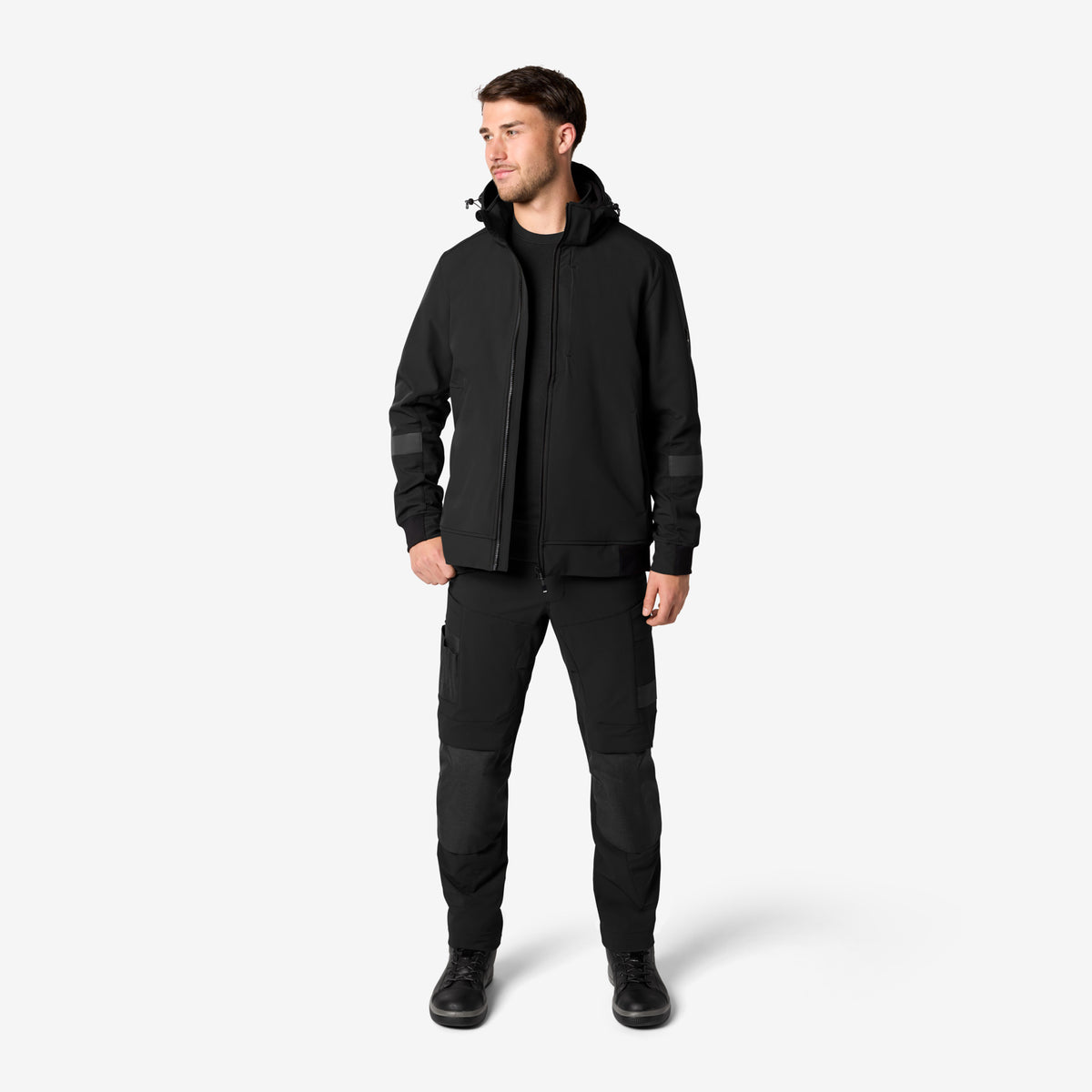 FHB Softshell Jacke Falko Arbeitsjacke Schwarz 79301