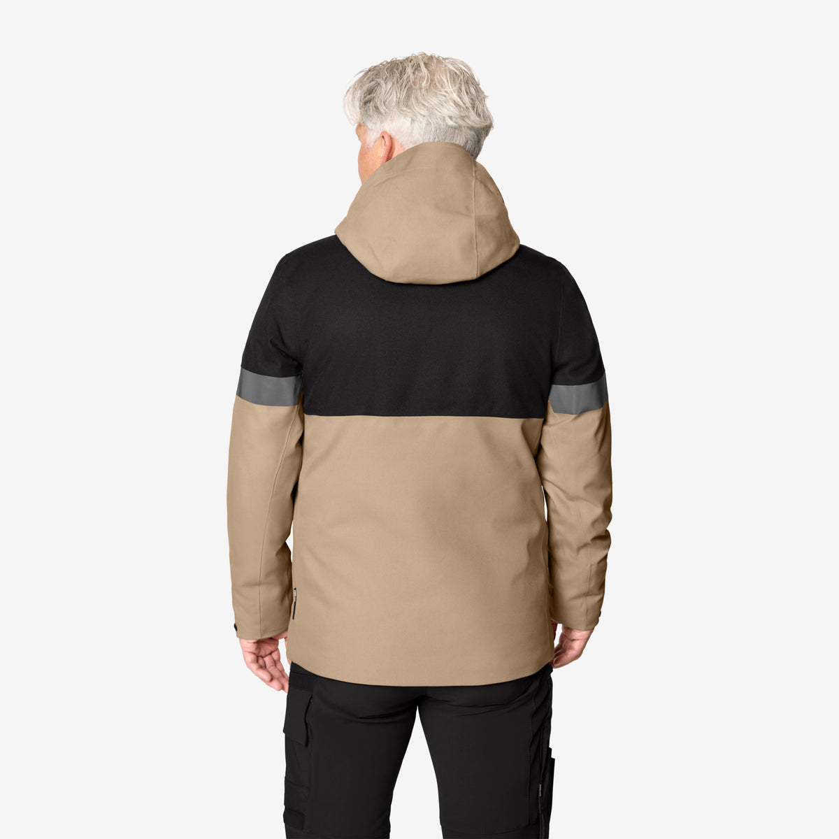 FHB Winterjacke ADRIAN 80236 Beige/Schwarz – Wasserdicht