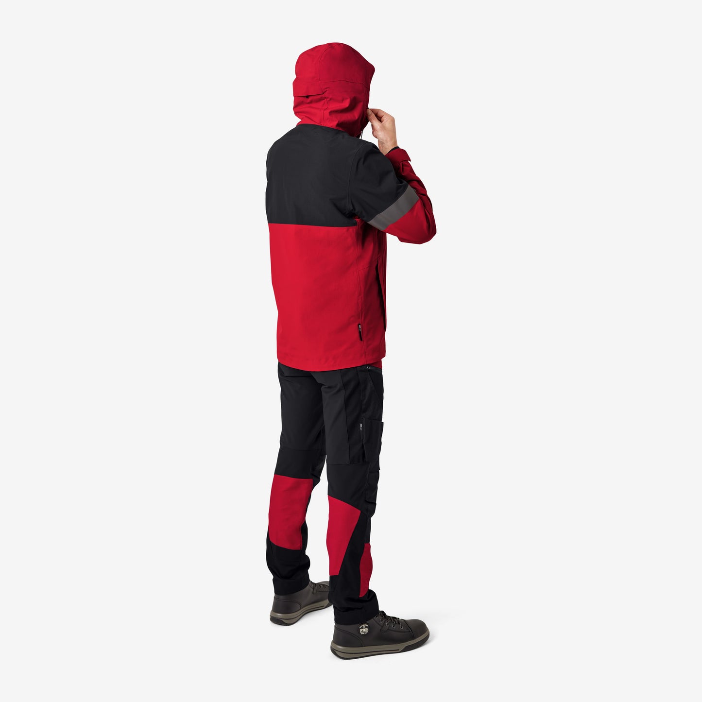 FHB Luca Regenjacke Hardshelljacke Rot/Schwarz 78136