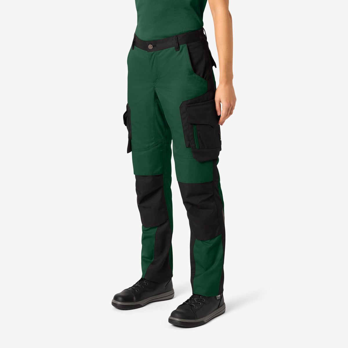 FHB Damen Arbeitshose Annette Grün/Schwarz 125610