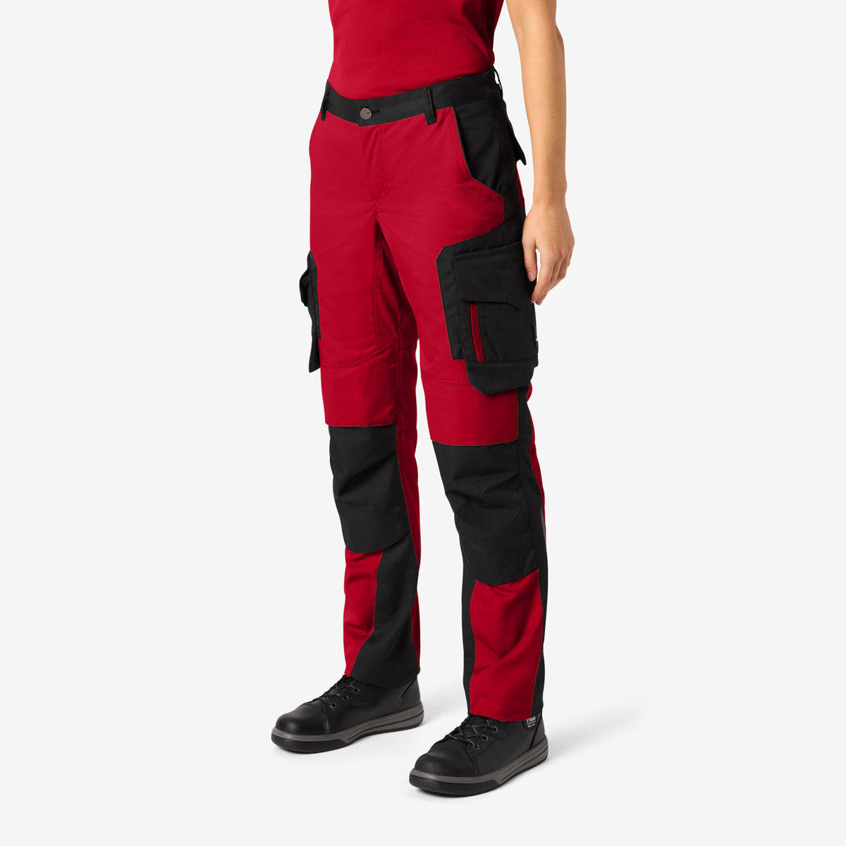 FHB Damen Arbeitshose Annette Rot/Schwarz 125610