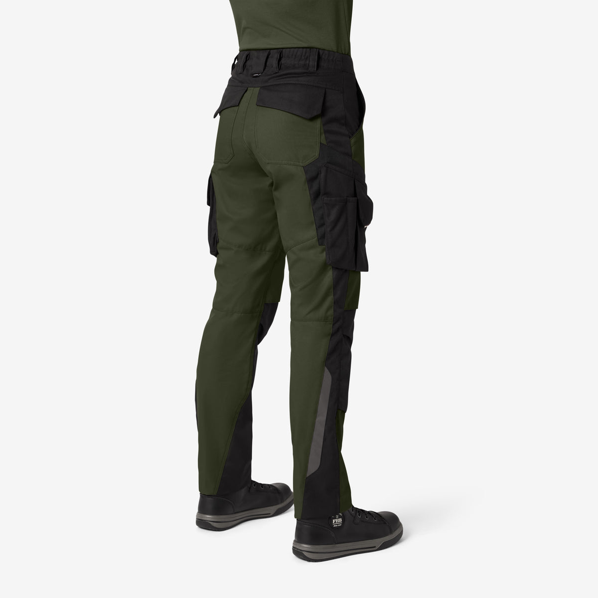 FHB Damen Arbeitshose Annette Oliv/Schwarz 125610
