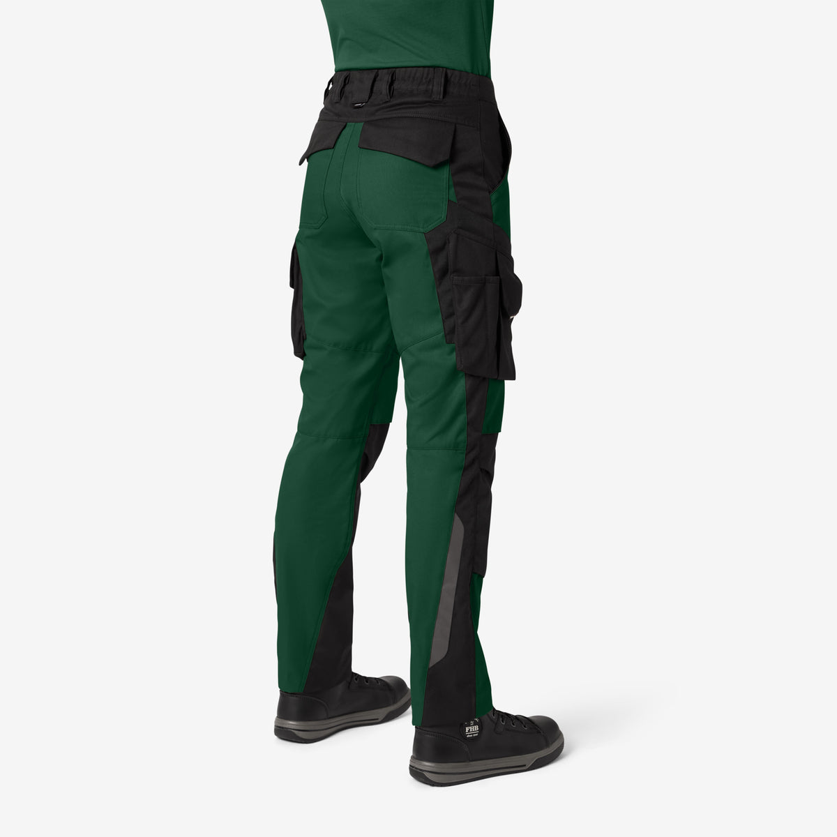 FHB Damen Arbeitshose Annette Grün/Schwarz 125610